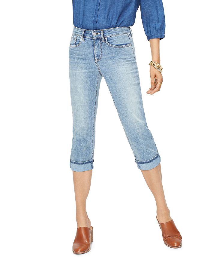 Nydj Petites Marilyn Cropped Straight-leg Jeans In Cano In Cano