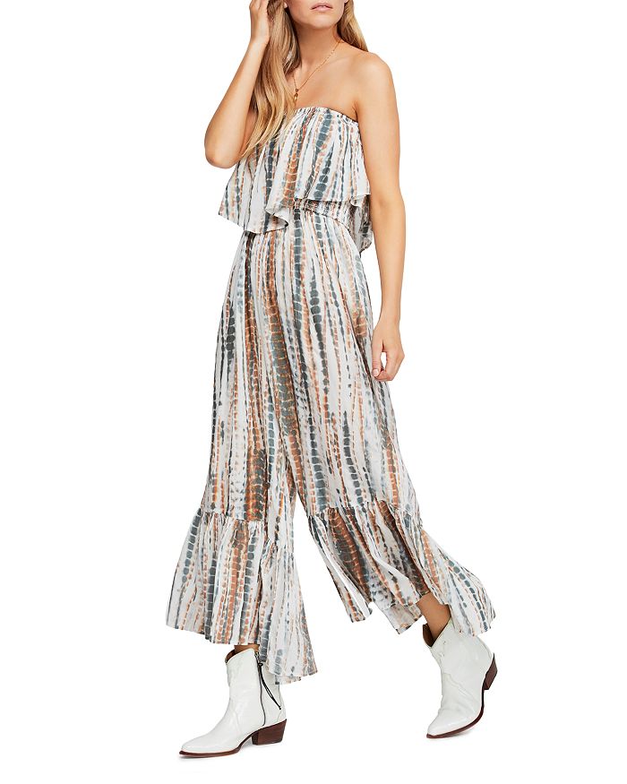 Free people summer 2025 vibes strapless jumpsuit