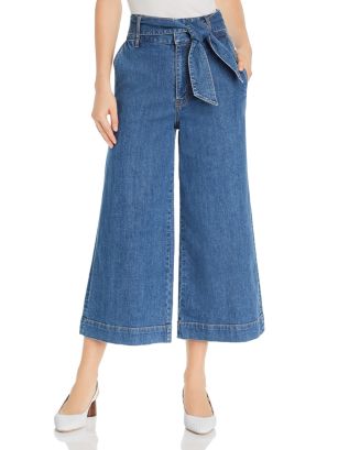 Joie Marylu High-Rise Culotte Jeans in Denim Sky | Bloomingdale's