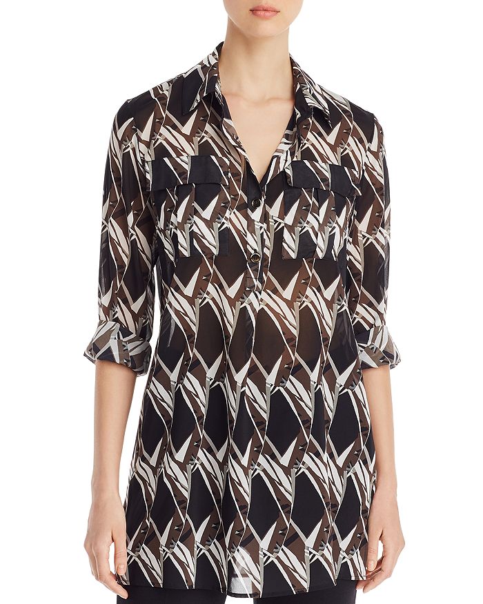 St John Abstract Floral Print Tunic Bloomingdale S
