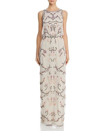 Adrianna Papell Embellished Blouson Gown | Bloomingdale's
