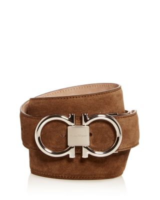 salvatore ferragamo suede belt