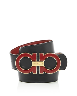 Salvatore Ferragamo Men's Gancini Reversible Leather Belt