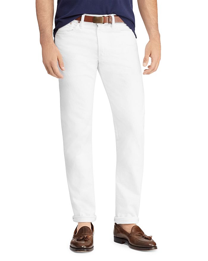 Shop Polo Ralph Lauren Varick Slim Straight Jeans In White