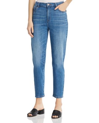 eileen fisher high waist tapered ankle jeans
