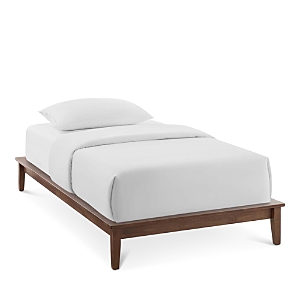 Modway Lodge Twin Wood Platform Bed Frame In Cappuccino