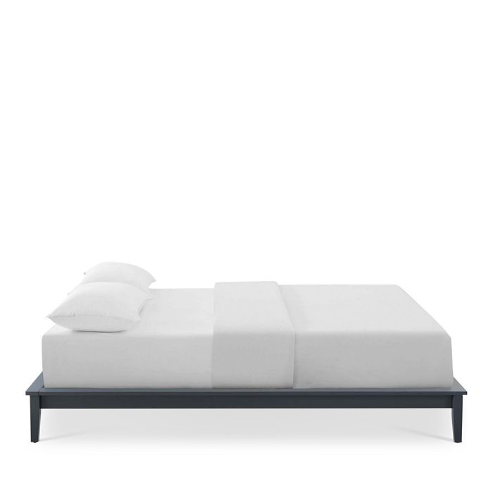 Modway Lodge Queen Wood Platform Bed Frame In Gray