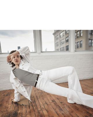 7 For All Mankind Ginger Flare Jeans in White Fashion - 100