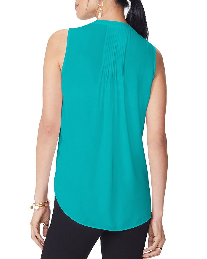sleeveless pintuck blouse