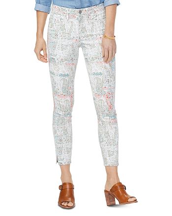 NYDJ Ami Ankle Skinny Jeans in Paisley Impression Canyon Clay ...