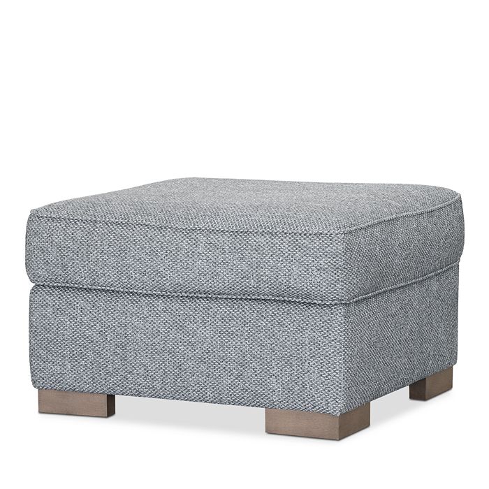 Sparrow & Wren Henry Ottoman In Plymouth Flannel