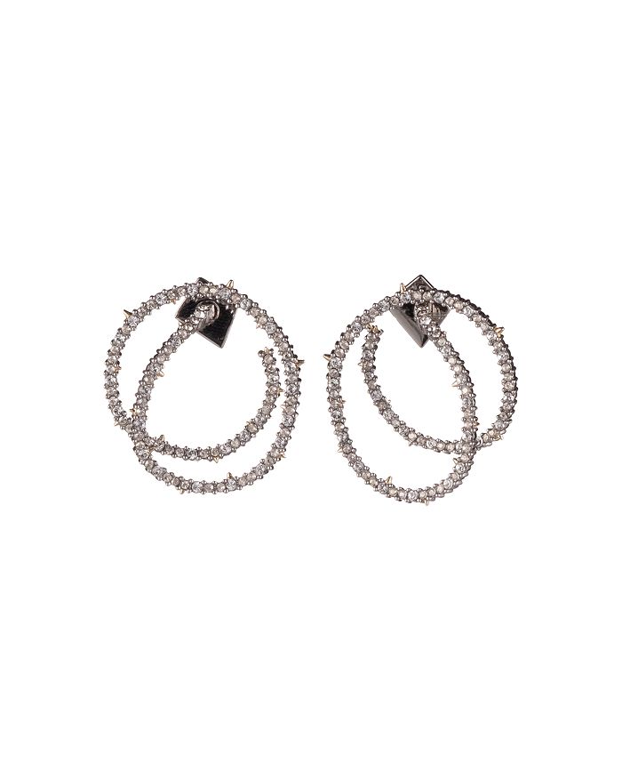 ALEXIS BITTAR PAVE COIL DROP EARRINGS,AB92E031