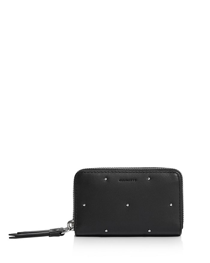 Studded leather sale wallet