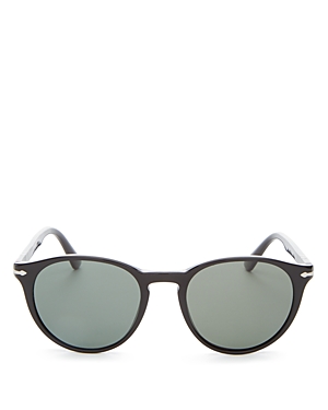 Persol Polarized Round Sunglasses, 52mm