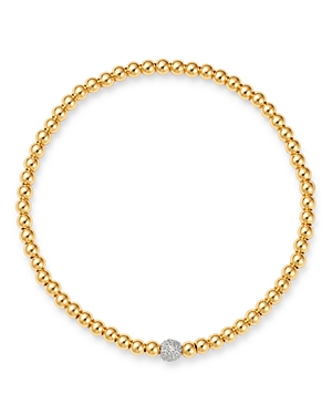 Zoe Lev 14K Yellow Gold Diamond Accent Bead Bracelet
