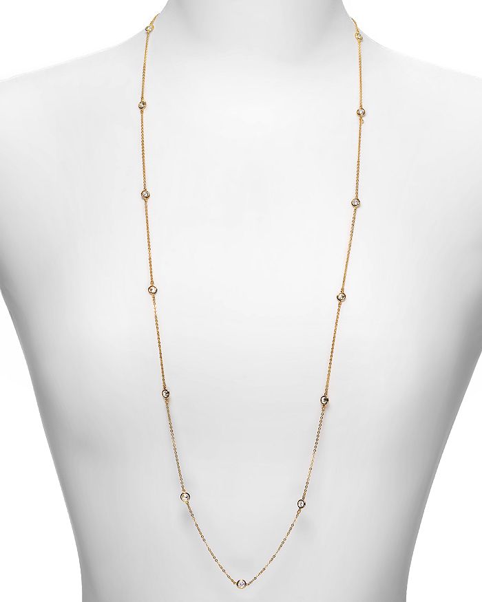 Crislu Station Chain Necklace, 36 In Gold