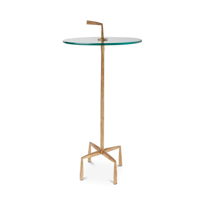 Global Views Quad Accent Table In Gold Leaf