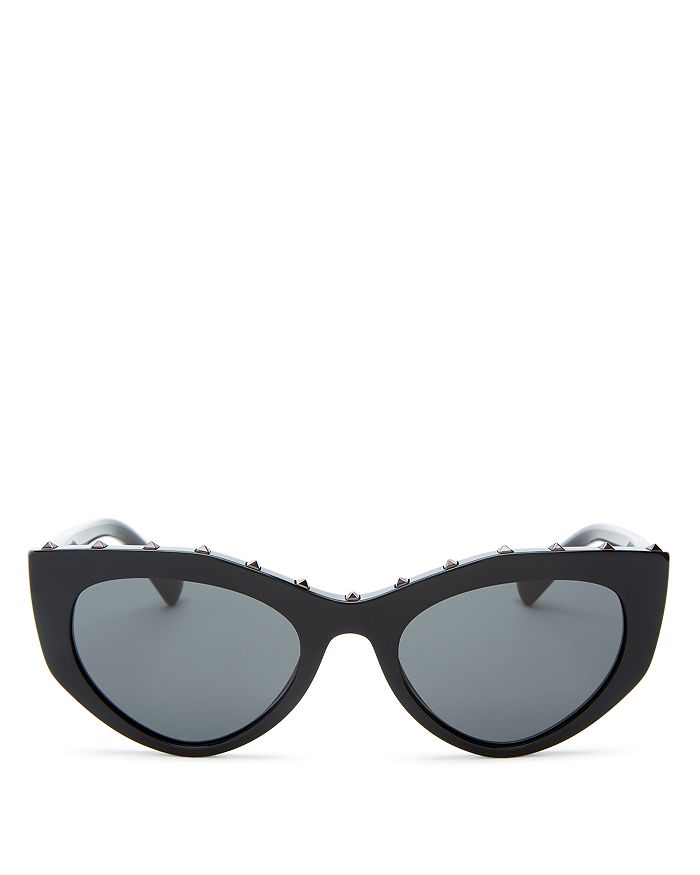 Valentino Women's Cat Eye Sunglasses, 53mm In Black/smoke