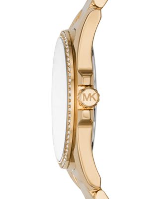 Michael Kors Gold Chevron Women\'s Watch Michael Kors Whitney Chevron Link Bracelet Watch, 38mm  main image 2