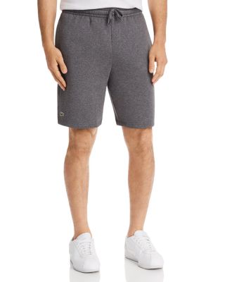 lacoste sport fleece shorts