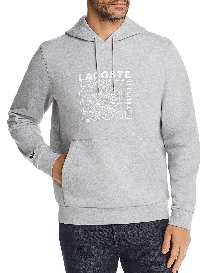 LACOSTE LONG-SLEEVE FRENCH TERRY GRAPHIC HOODED SWEATSHIRT,SH4309