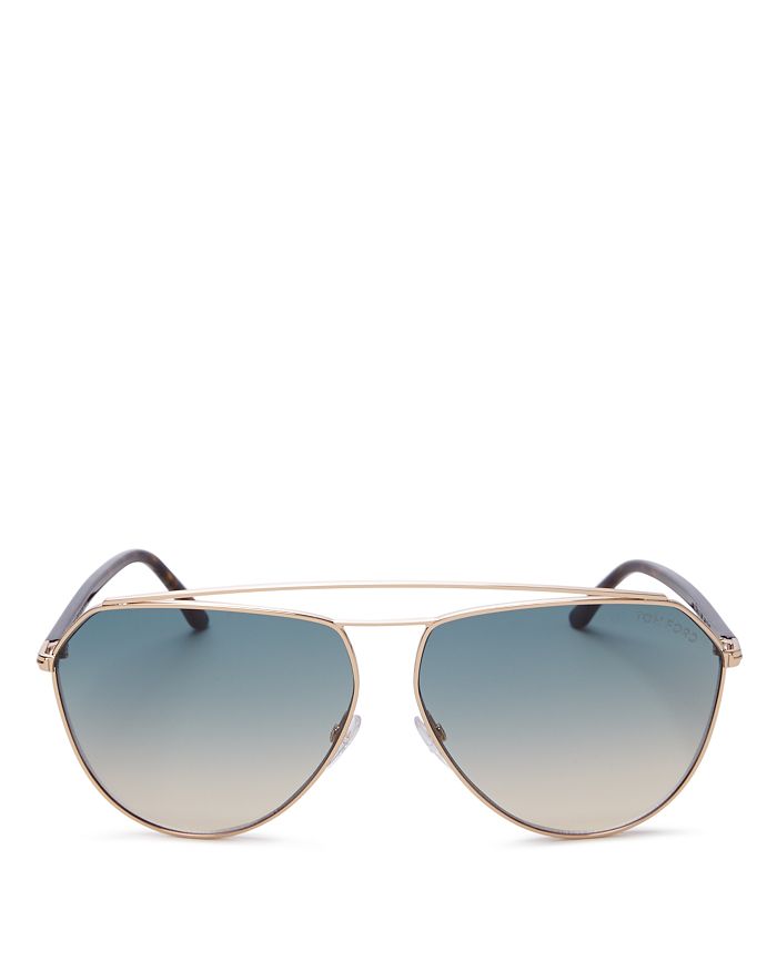 Tom Ford - Brow Bar Aviator Sunglasses, 63mm