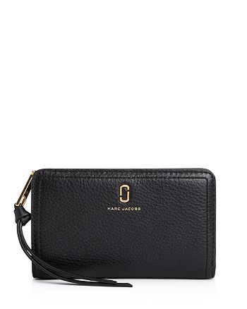 MARC JACOBS MARC JACOBS Medium Leather Compact Wallet | Bloomingdale's