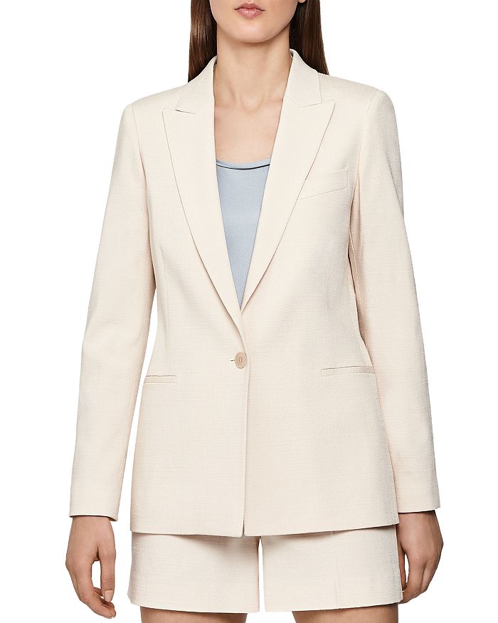 Reiss Venice Tailored Blazer In Blush ModeSens