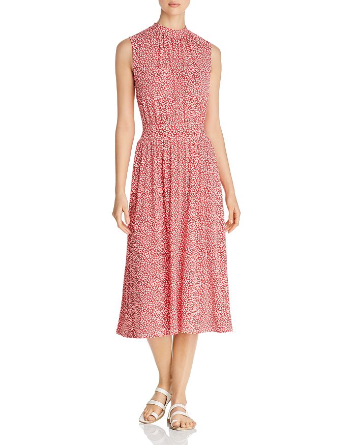 Leota Mindy Shirred Midi Dress | Bloomingdale's