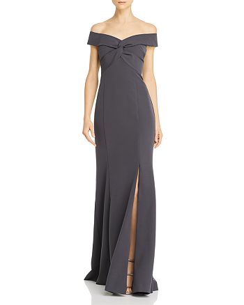 Aidan Mattox Off-the-Shoulder Gown | Bloomingdale's