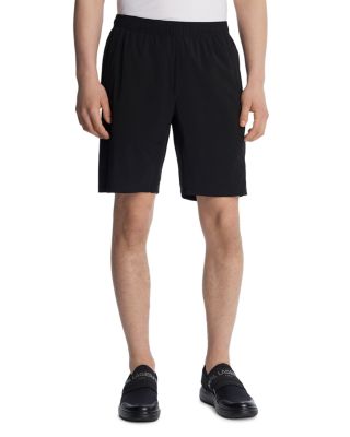 Karl Lagerfeld Paris 2024 Mens Perforated Logo Black Shorts Men's Size Medium