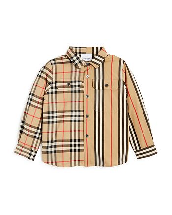 Burberry Boys' Amir Panelled Vintage Check & Icon Shirt - Little Kid ...