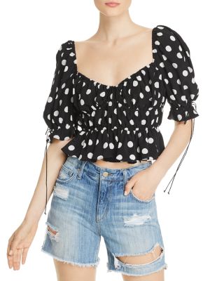 For Love & Lemons Mochi Summer cheapest Polka Dot Blouse Size Small (Women's)