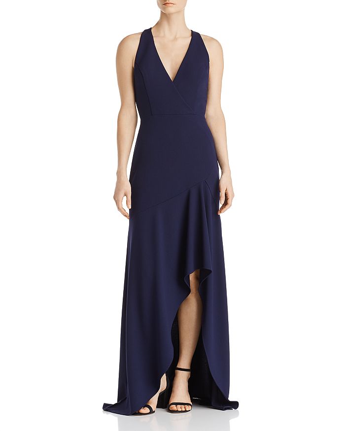 Avery G Scuba Crepe Gown In Night | ModeSens