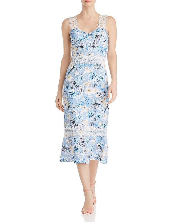 BRONX AND BANCO Yana Floral Midi Dress | Bloomingdale's