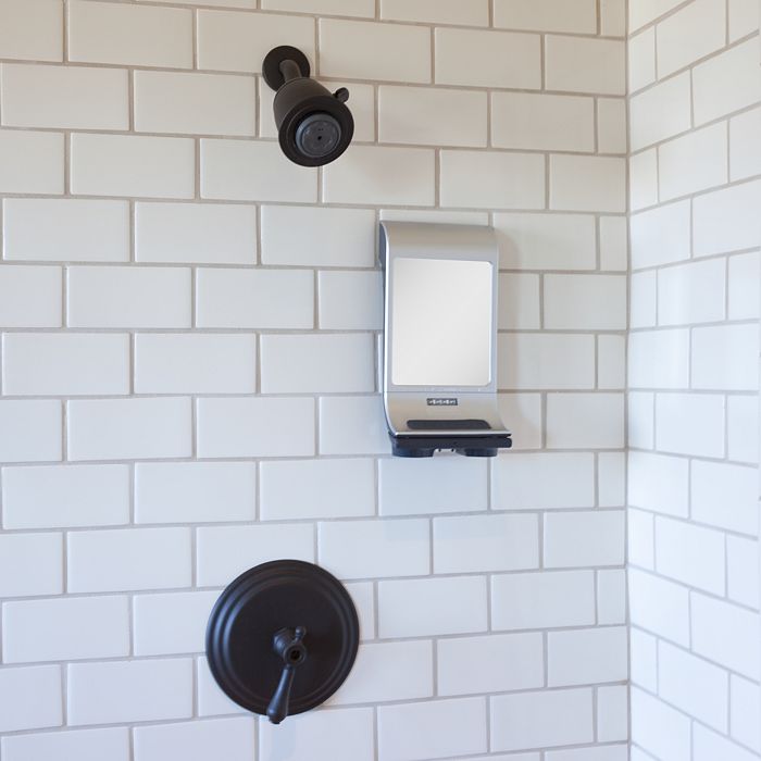 Zadro Fogless Led Lighted Bluetooth Enabled Water Mirror With Touch Led Lighted Panel In Silver