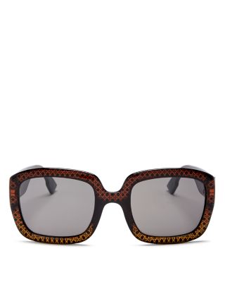 dior 54mm gradient square sunglasses