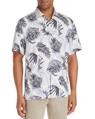 Tommy Bahama Adriatic Short-Sleeve Frond-Print Classic Fit Shirt ...