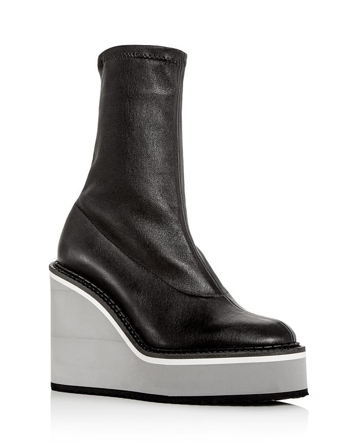 Clergerie Women's Bliss Platform Wedge Boots In Black