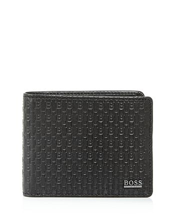 hugo boss brown leather wallet