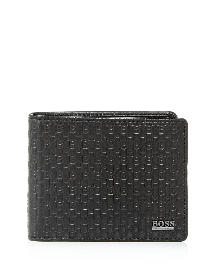 BOSS Hugo Boss Embossed Leather Bifold Wallet | Bloomingdale's
