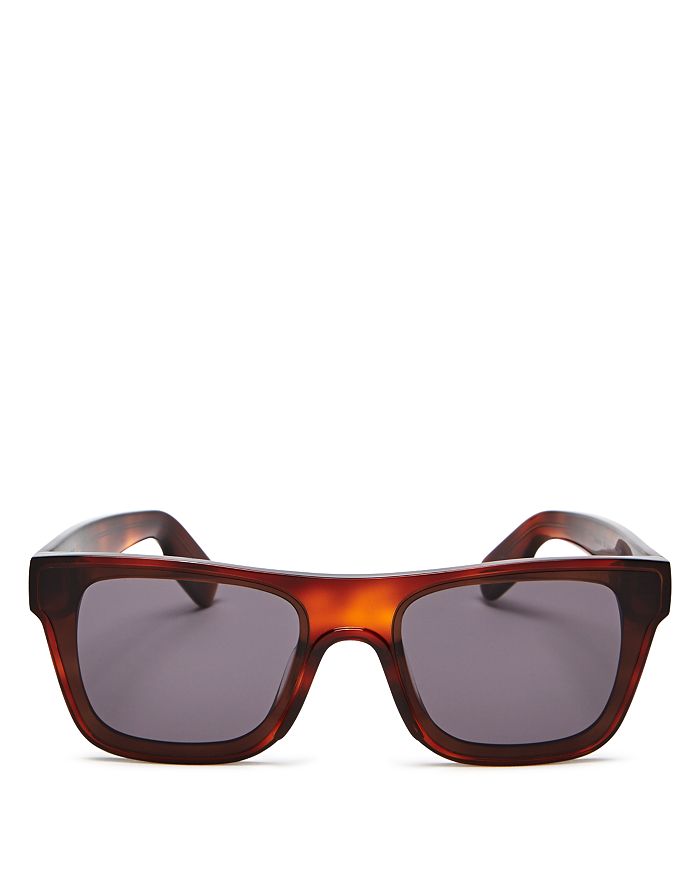 Kenzo Unisex Rectangular Sunglasses, 63mm In Blonde Havana/gray