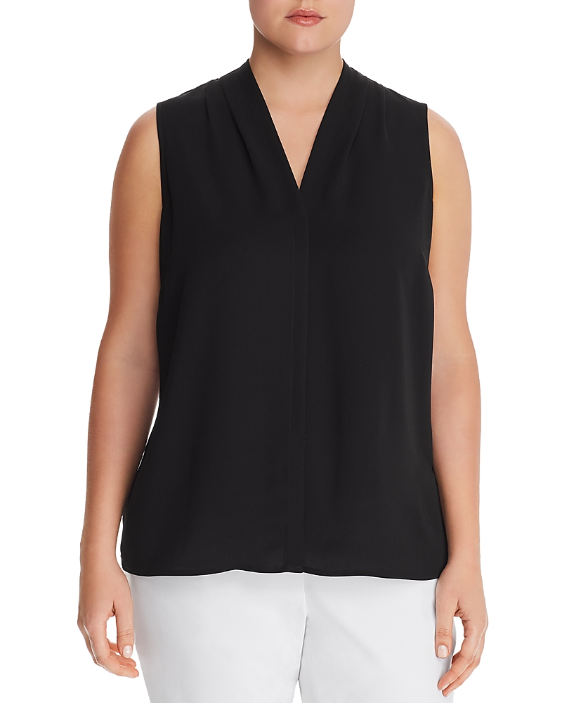 Nic And Zoe Plus Nic+zoe Plus Easy Day-to-night Top In Black Onyx