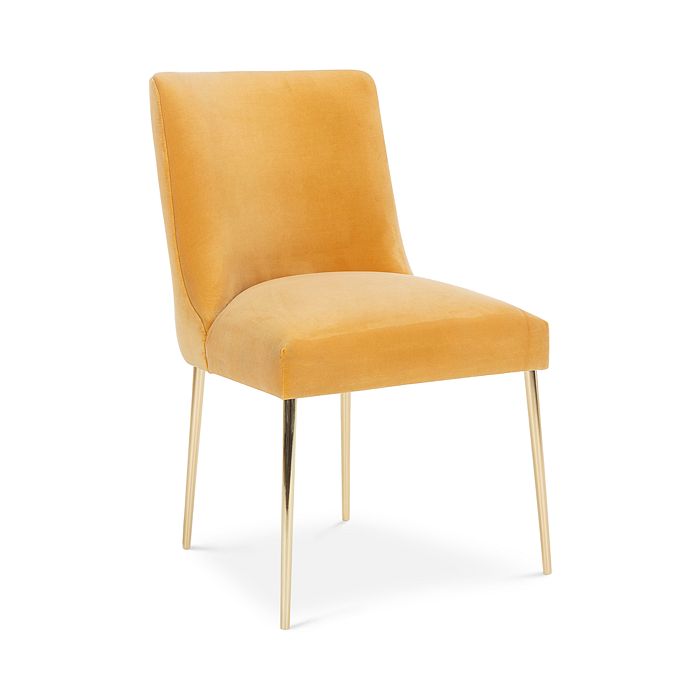 Safavieh Couture Nolita Velvet Accent Chair In Mustard