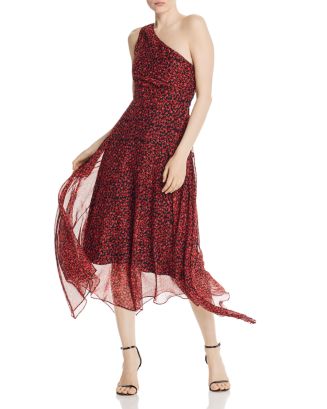 SAU LEE Salome One-Shoulder Dress | Bloomingdale's