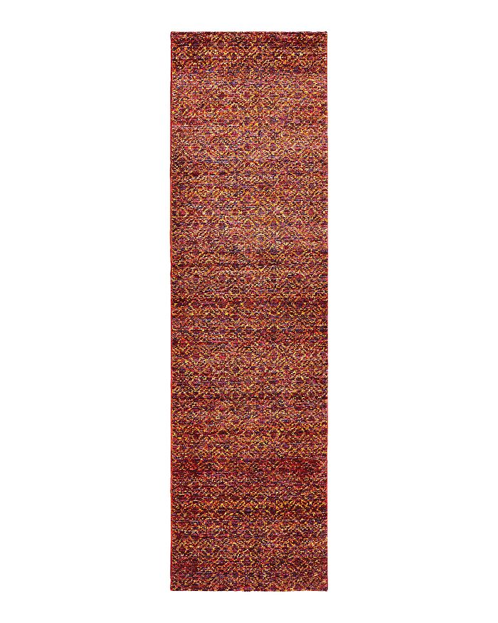 Oriental Weavers Atlas 8048 Runner Rug, 2'3 X 8' In Red/rust