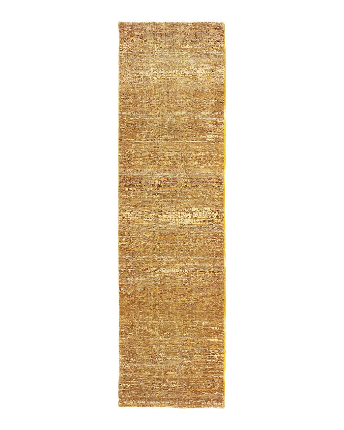 Oriental Weavers Atlas 8033 Runner Rug, 2'3 X 8' In Gold/yellow