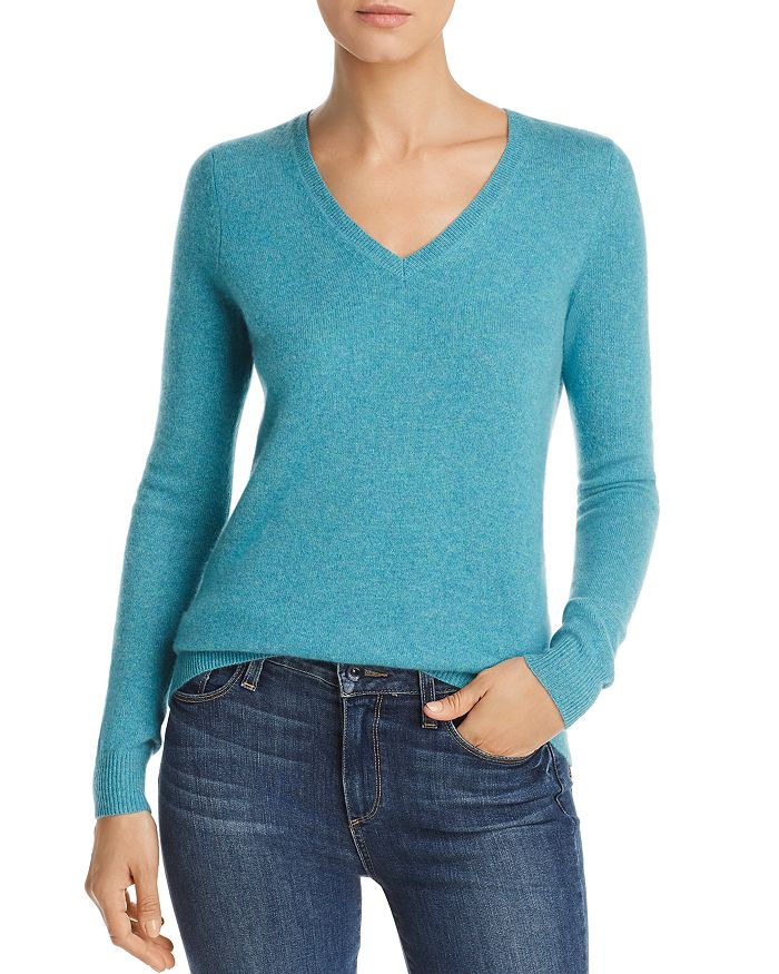 C by Bloomingdale's Cashmere C by Bloomingdale's V-Neck Cashmere Sweater -  100% Exclusive | Bloomingdale's
