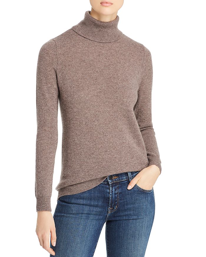 C By Bloomingdale's Cashmere Turtleneck Sweater - 100% Exclusive In Heather Rye