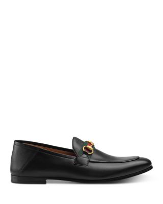 Men's Leather Web Horsebit Loafers